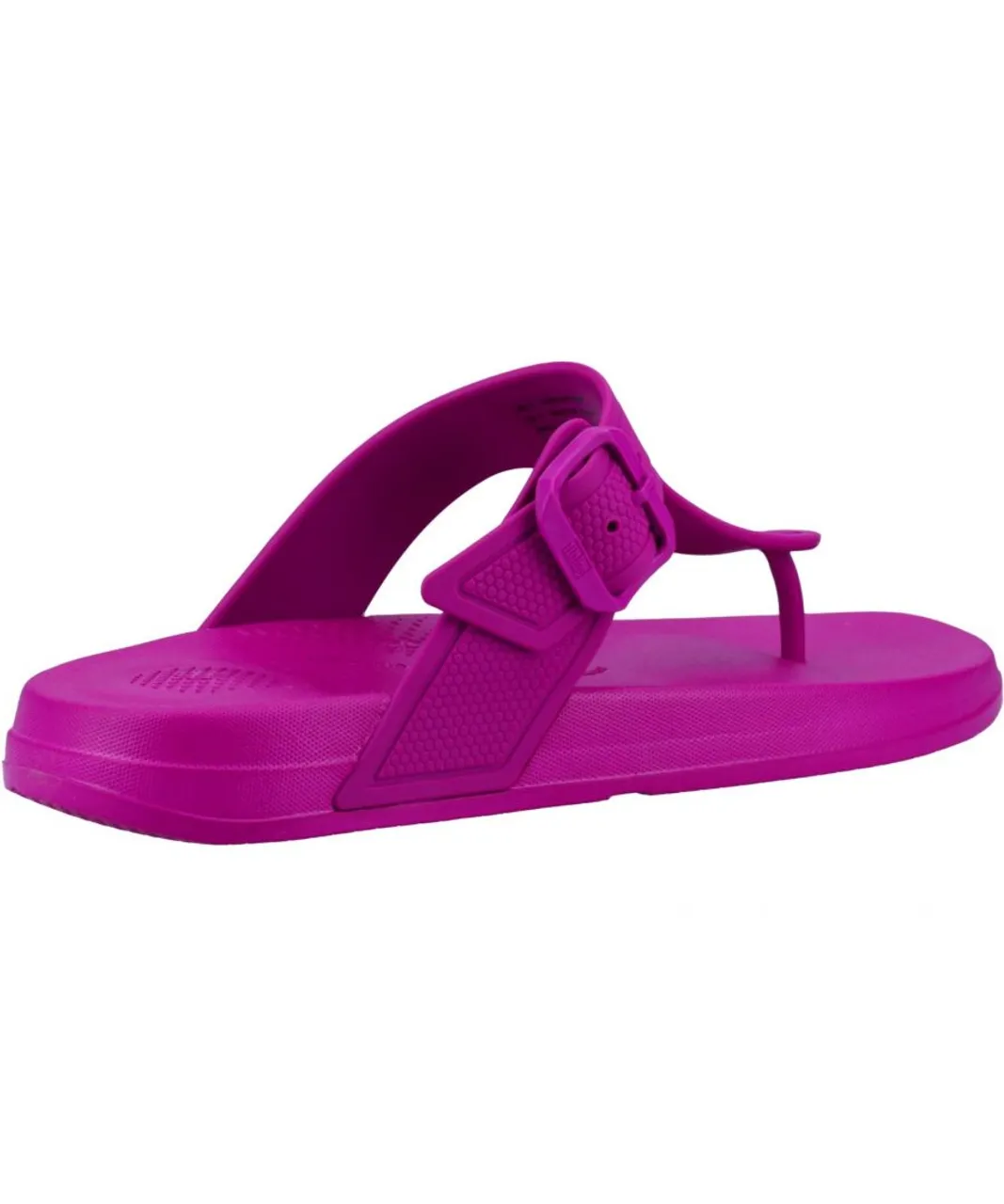Fitflop Womens iQUSHION Adjustable Buckle Toe Post Ladies Summer - Purple TPU