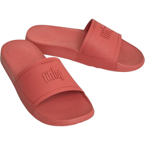 FitFlop Womens Iqushion Sliders Dusky Red