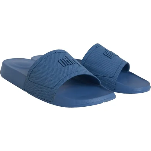 FitFlop Womens iQushion Sliders Sail Blue