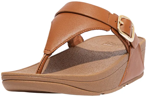 Fitflop Women's Lulu Adjustable Leather Toe-Post Sandals