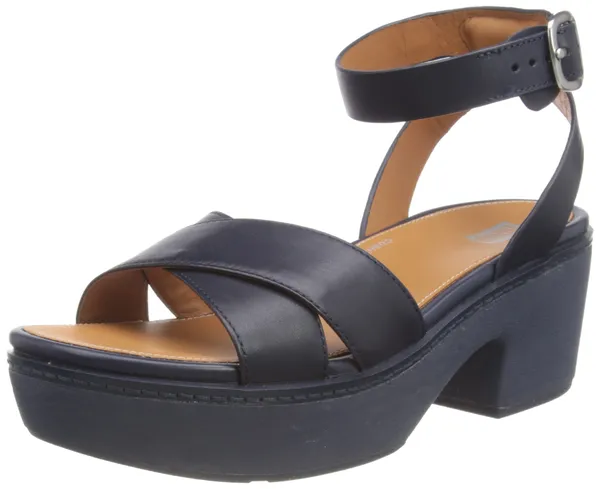 Fitflop Women's Pilar Clog Cross Sandal Leather Stitched