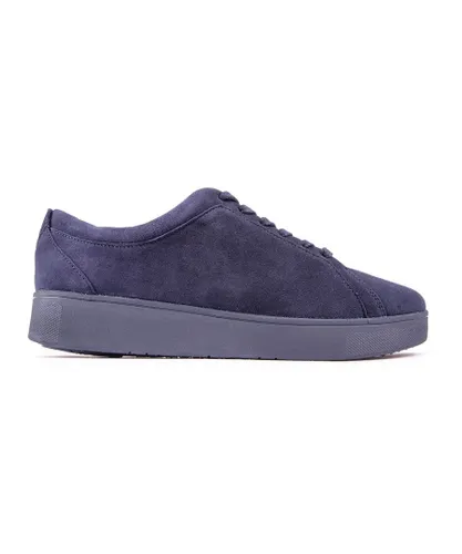 Fitflop Womens Rally Suede Trainers - Blue
