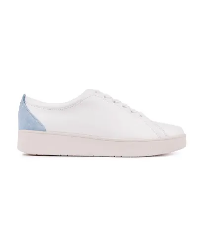 Fitflop Womens Rally Suede Trainers - White Leather