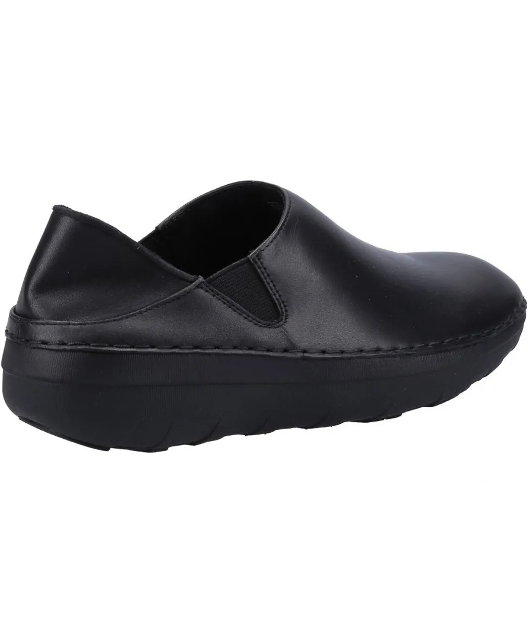 Fitflop Womens Superloafer Slip On Ladies Shoes - Black Leather