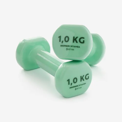 Fitness 1kg Dumbbells Twin-pack - Green