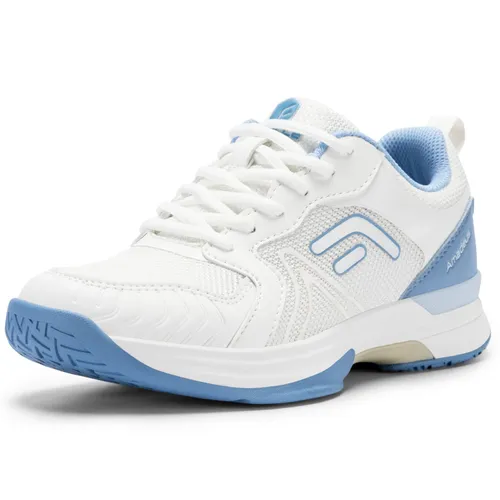 FitVille Womens Extra Wide Fit Tennis Trainers Badminton