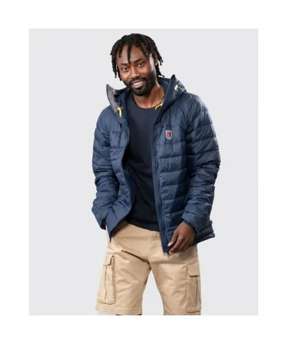 Fjallraven Expedition Pack Down Mens Hooded Jacket - Navy Polyamide