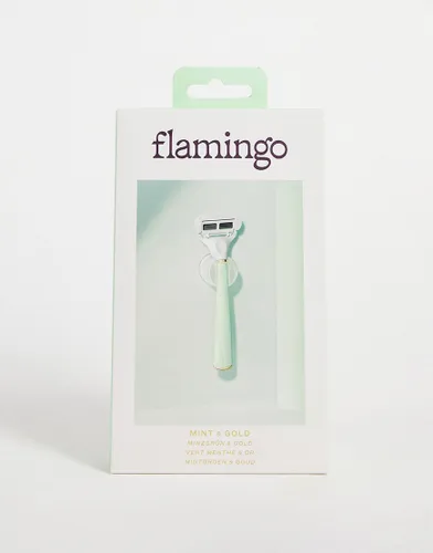 Flamingo Razor - Mint & Gold-Green