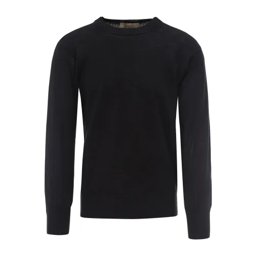 Flaneur Homme , Black Technical Wool Sweater ,Black male, Sizes:
