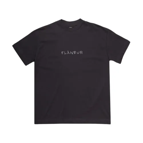 Flaneur Homme , T-Shirts ,Black male, Sizes:
