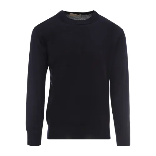 Flaneur Homme , Technical Wool Sweater for Men ,Blue male, Sizes: