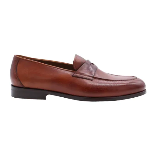 Flecs , Stylish Mocassin Shoes ,Brown male, Sizes: