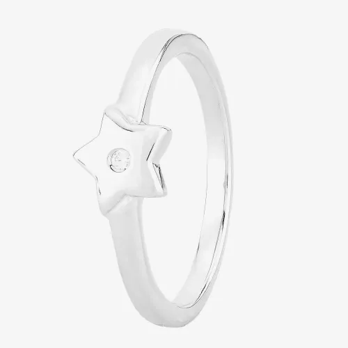 Fleur Kids Sterling Silver Cubic Zirconia Star Ring AZR046904 44