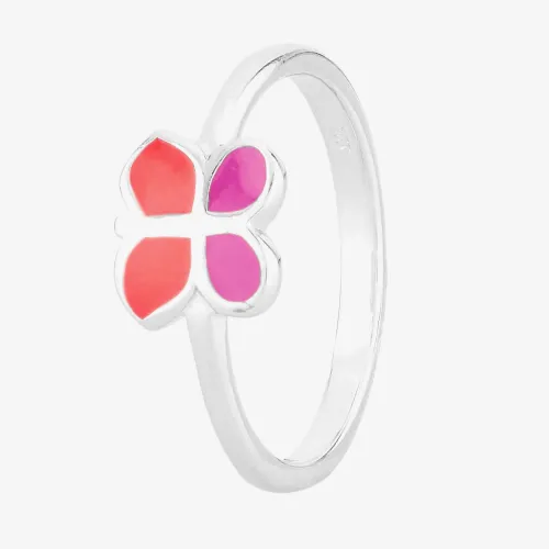 Fleur Kids Sterling Silver Pink And Purple Butterfly Ring AZR041904 44
