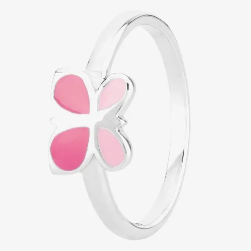 Fleur Kids Sterling Silver Pink Butterfly Ring AZR041704 44