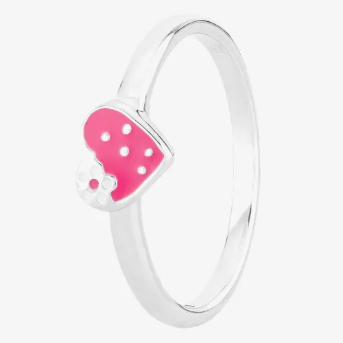 Fleur Kids Sterling Silver Red Strawberry Heart Ring AZR216004 44