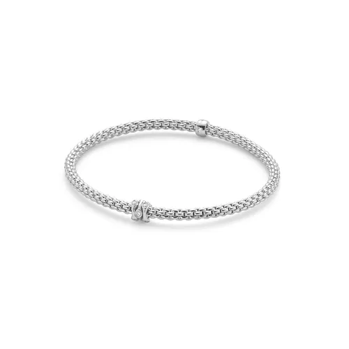 Flex'it White Gold Diamond Prima Bracelet- Size Medium