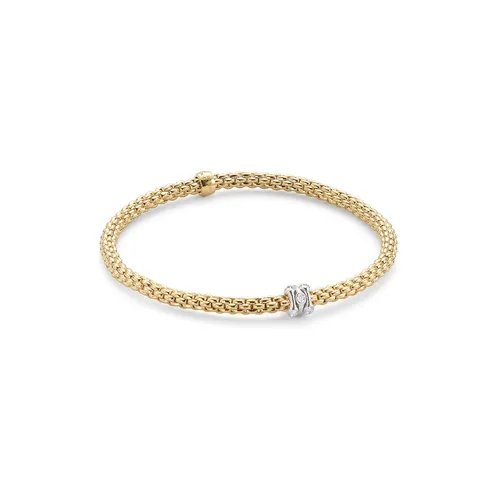Flex'it Yellow Gold Diamond Prima Bracelet- Size Medium