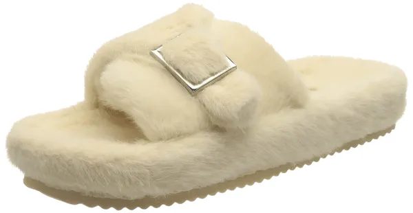 flip*flop Women's Fur Buckle Mule