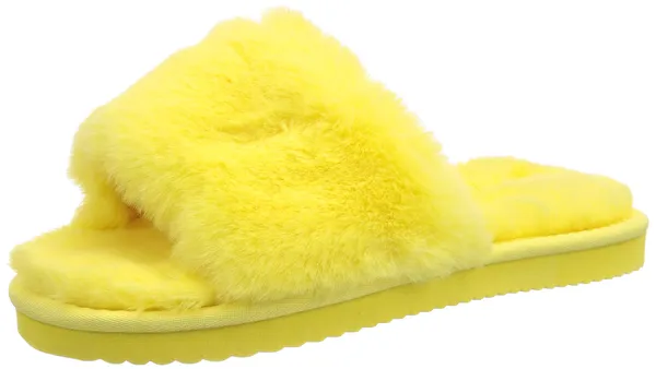 flip*flop Women's slide*fur slippers. Yellow