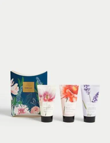 Floral Collection Womens Shower Cream Trio