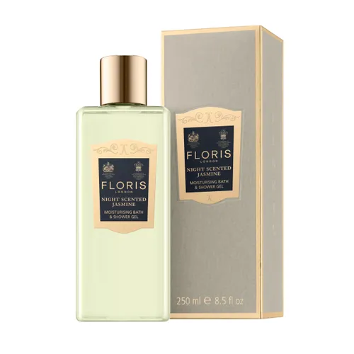 Floris Night Scented Jasmine Moisturising Bath and Shower Gel, 250ml - Unisex - Size: 250ml