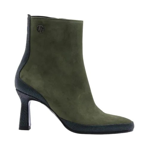 Floris van Bommel , Saxi 01.04 Heeled Boots ,Green female, Sizes: