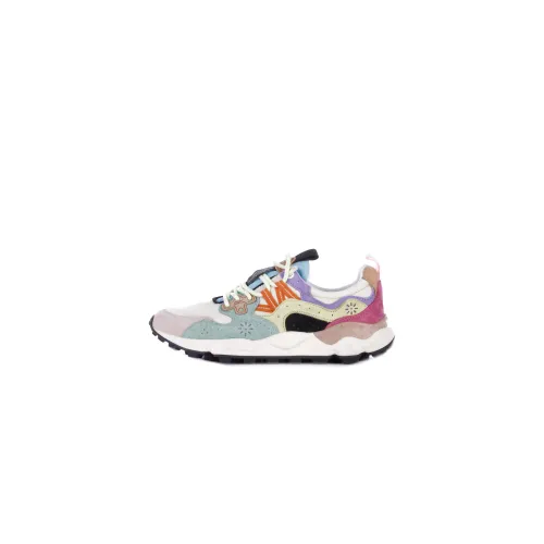Flower Mountain , Suede Sneakers Rubber Sole Unisex ,Multicolor female, Sizes:
