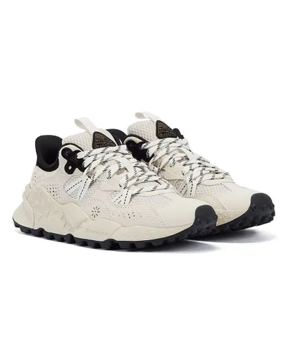 Flower Mountain Unisex Tiger Hill Off White/Black Trainers Suede