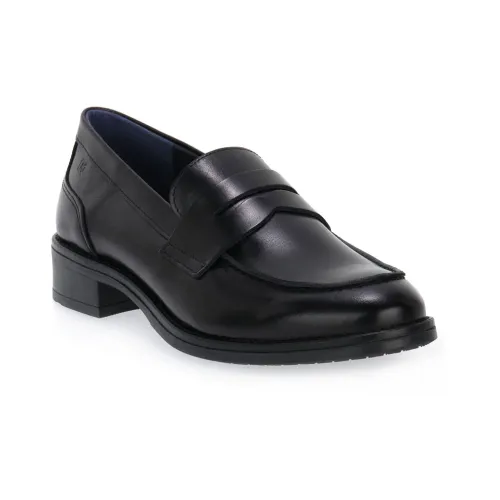 Fluchos , Harvard Sierra Black Stylish Shoes ,Black male, Sizes: