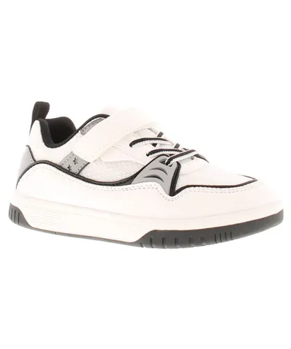 Focus Boys Childrens Trainers Alex Lace Up white