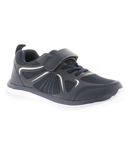 Focus Junior Boys Trainers Dylan Lace Up navy