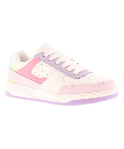 Focus Older Girls Trainers Molly Lace Up white