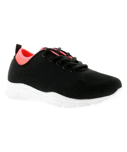 Focus Womens Trainers Rebound Lace Up black