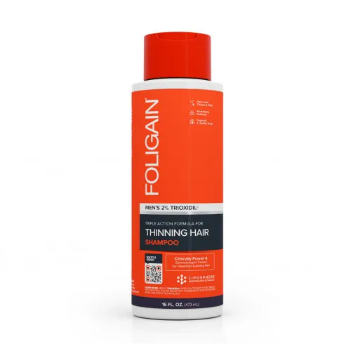 Foligain Stimulating Hair Shampoo for Thinning Hair for Men with 2% Trioxidil 473 ml