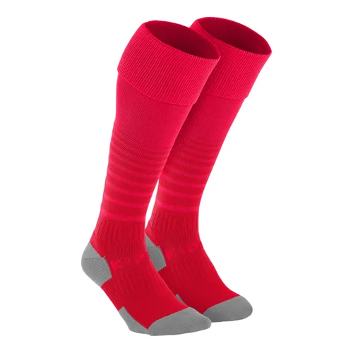 Football Socks Viralto Solo - Pink/red Stripes