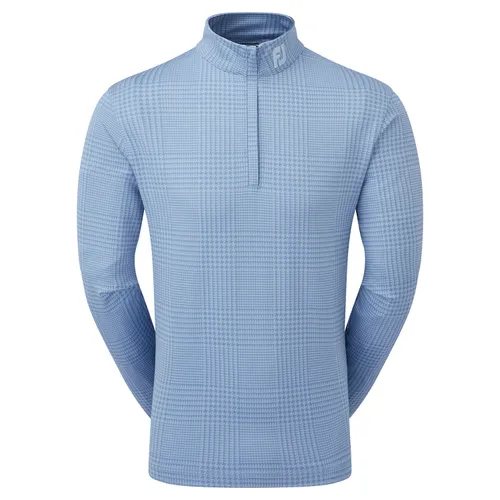 FootJoy Glen Plaid Print Chill-out Zip Neck Golf Sweater