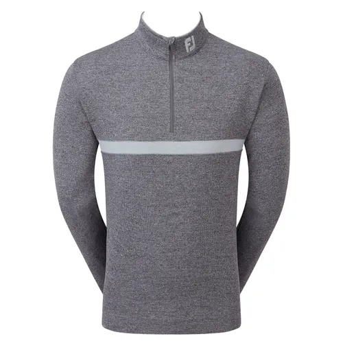 FootJoy Inset Stripe Chill-out Zip Neck Golf Sweater