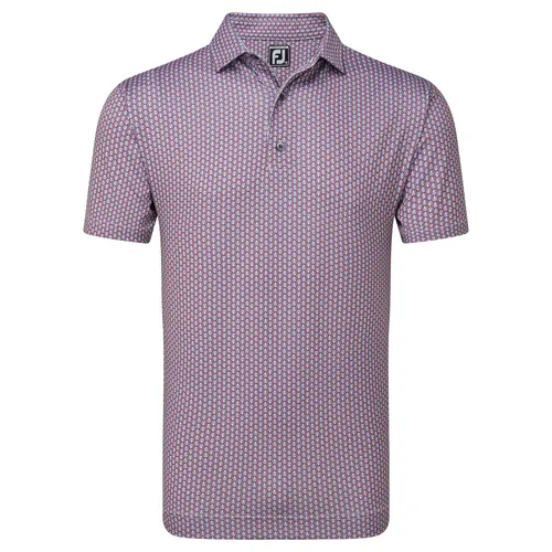 FootJoy Scallop Shell Foulard Self Collar Golf Polo Shirt