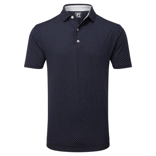 FootJoy Stretch Dot Lisle Print Golf Polo Shirt