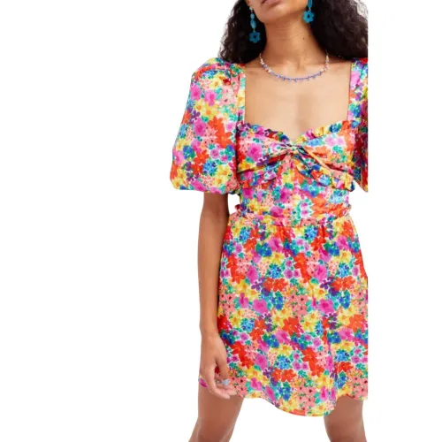 For Love & Lemons , Mini Summer Dress ,Pink female, Sizes: