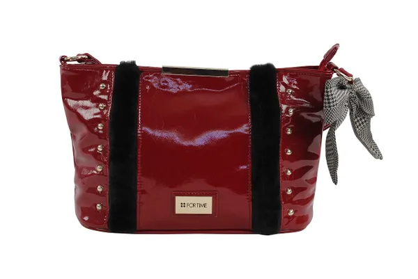 For Time Women's Bolso con tachuelas Large Studded Shoulder