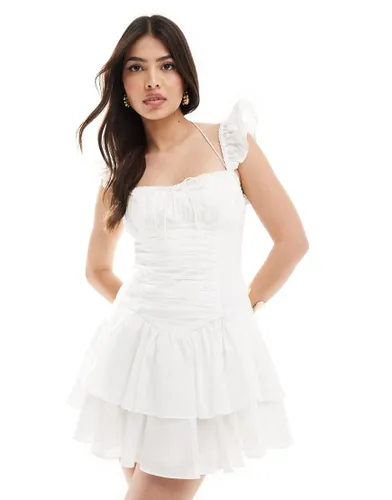 Forever New corset mini dress in white