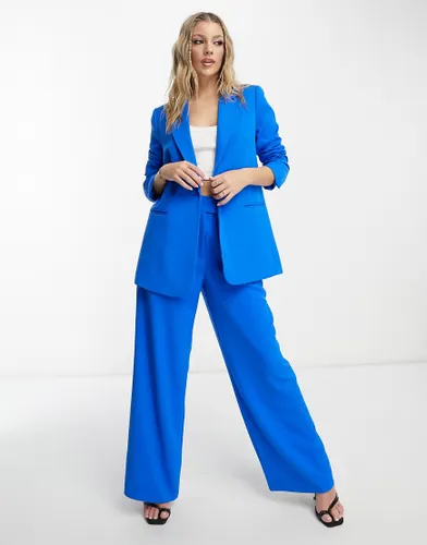 Forever New tailored wide leg trousers in blue