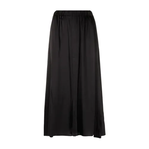 Forte Forte , Black Silk Satin Skirt ,Black female, Sizes: