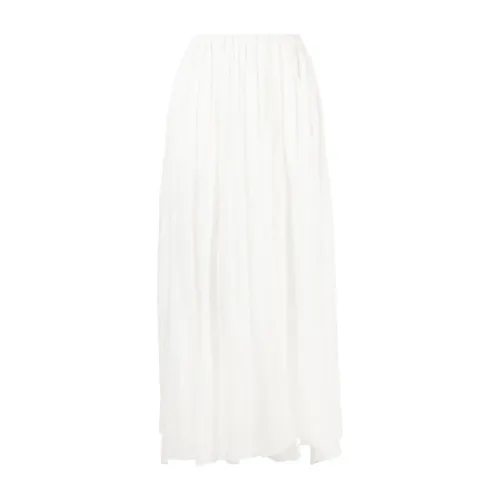 Forte Forte , Cotton silk voile skirt ,Beige female, Sizes: