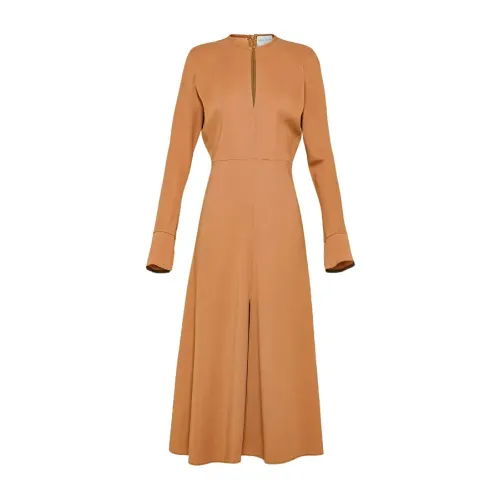Forte Forte , Elegant Copper Midi Dress ,Orange female, Sizes: