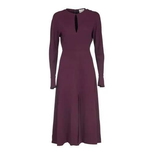 Forte Forte , Essential Silhouette Midi Dress ,Purple female, Sizes: