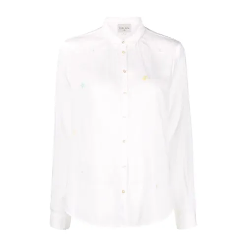 Forte Forte , Hand embroidered shirt ,White female, Sizes: