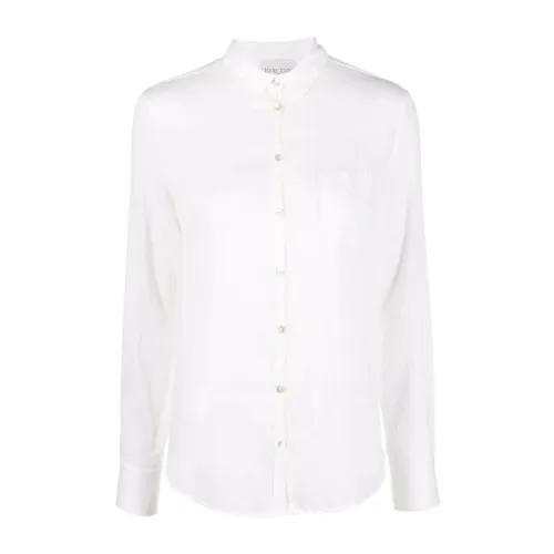 Forte Forte , Shirt with contrasts ,White female, Sizes: